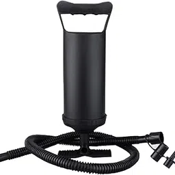 Manual Air Pump with Multiple Nozzles, Black, Portable Inflator for Pool Floats and Inflatables-picture-51