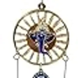 Decorative Blue Evil Eye & Lord Ganesha Hanging Wind Chime with Metal Bells for Positive Energy | Spiritual Home, Office & Car Decor | Protection Charm for Good Luck, Peace & Prosperity-image-11