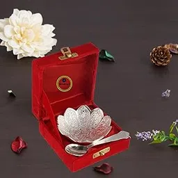 Great Art German Silver Traditional 2 Set Item with Velvet Box for Best for Gifting, Anniversary, Return Gift, Diwali, New Year, House Warming, Birthday, Wedding Christmas Gifts Box-1-picture-28