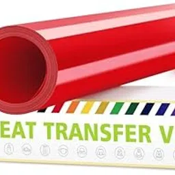 10" X 5 ft RED Heat Transfer Vinyl, HTV Vinyl Iron On Vinyl, Permanent Vinyl, Vinyl Roll Adhesive Vinyl, Permanent Vinyl Roll, Heat Transfer Vinyl for Fabric, T-Shirt, Pillow-picture-52