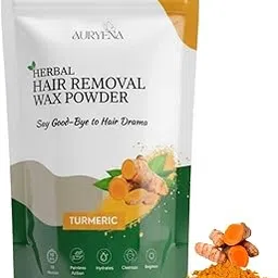 Turmeric Body Hair Removal Wax Powder for Women & Men | Painless and Quick Hair Removal Solution | With No Harmful Chemicals, No Side Effects- 100gm image 1