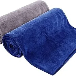 Gym Towels for Men Sweat Absorbent Workout Towels Soft Microfiber Sports Towel Perfect Size for Workouts, Yoga, Running, Biking or Camping 40cm x 60cm 3 Pack Gray (Blue+Greay, 40cmx60cm 2 Pack)-picture-10