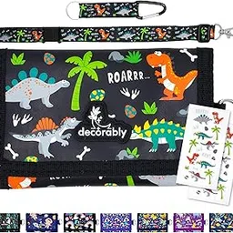 Kid's Wallet, Dinosaur Black, Dinosaur Kids Wallet-image-31