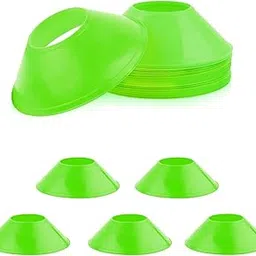 15pcs Soccer Cones for Sports Training, Mini Football Cones Flexible Agility Sports Cones Training Cones for Football Basketball Running Drills Sports Games Field Cone Markers Kids Practice (Green)-picture-59
