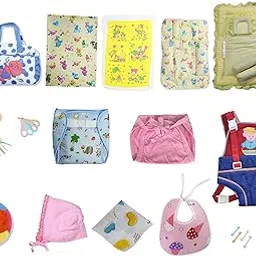 Love Baby® Complete Baby Combo Gift Set | Premium First Gift Box for Newborns | 38 Pcs Printed Multicolor Kit | Luxury Baby Shower Gift | Made in India - 405_-picture-26