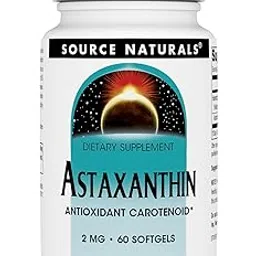 Source Naturals Astaxanthin 2mg High Potency, 100% Pure Algae Extract, Antioxidant Carotenoid Supplement - Powerful Anti-Inflammatory & Support for Skin, Joint, Eye & Immune Health - 60 Softgels-picture-17