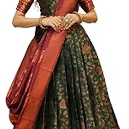 fabcartz Traditional South Indian Half saree For Women'S-picture-31