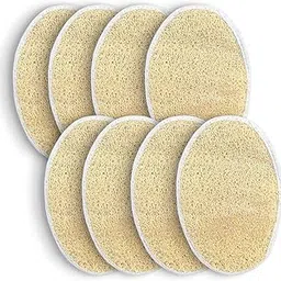 Natural Bathing Loofah | Organic Plant-Fiber, Biodegradable Bath & Shower Scrubber | loofah for women & Man | pack of 8 image 1