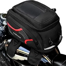 Allextreme 21 LTR Magnetic Fuel Tank Bag with Rain Cover Universal Fit Sling Storage Accessory for All Motorcycles Bike (Black)-picture-32