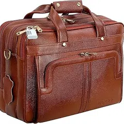 richsign leather accessories Office Briefcase Laptop Messenger & Shoulder Leather Bags for Men 15.6 Inch Cross Body-picture-34