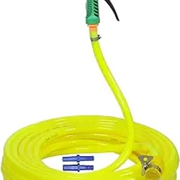 Heavy Duty 25 Metre Length PVC Garden Hose Pipe with High Pressure Plastic Trigger Gun & Brass Nozzle for Garden & Car/bike wash-image-42