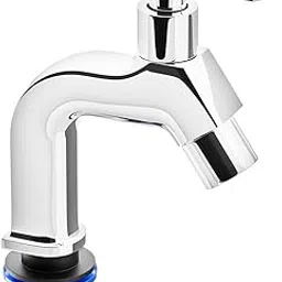 Pixaflo META-A Brass Pillar Cock Tap for Wash Basin, Foam Flow, Chrome-picture-26