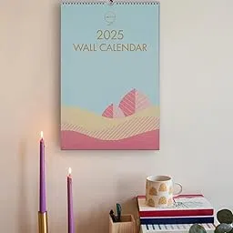 COMMA Wall Calendar 2025, Size :- 11.5 x 17.25 inch, 2-in-1 Glance and Landscape Design, Vibrant & Pastel colours, Write & Plan or Schedule & View, 200gsm natural shade paper, Colour :- Multicolour.-image-9