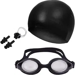 ispeed Swimming Kit with Antifog Goggles,Silicone Cap Noseclip,EarPlugs for Men,Women,Boys,Girls,Kids and Adult.-picture-31