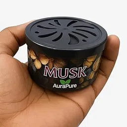 AuraPure Musk Car Gel Perfume | Long Lasting Car Air Freshener (60 Days) | Spill-Proof, Leak-Proof Scent Jar | Removes Odor, Smoke | Dashboard & Cup Holder Compatible | Premium Fragrance-image-3