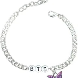 Kpop Bts Band Chain Bracelet With Butterfly Charm For Women-picture-49