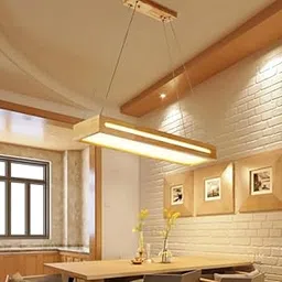 Artica Warm White Wooden Pendant Light Adjustable Hanging Ceiling Light in Acrylic Shade for Restaurant Cafe Bar Kitchen Dining Room Living Room 30w-picture-11