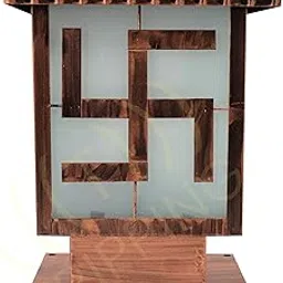 TRIPPING Antique Gold Vastu Swastik Gate Lamp - Waterproof, Rustproof Outdoor Decorative Light for Garden, Patio, and Pillars, Compound, Boundary lamp Install on Surface-picture-14