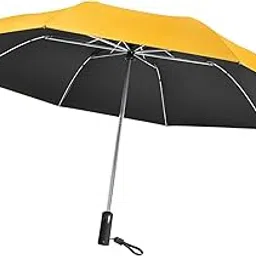 bnf Folding Umbrella Compact Umbrella for Adults Kids Outdoor Activities Camping yellow-picture-21