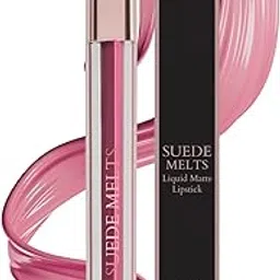 Bergamot Beauté Matte Liquid Lipstick Suede Melts Non Transfer, Waterproof, Kiss Proof Long Lasting Upto 8 + Hours For Women 2.1ml (Blush Nude)-picture-43
