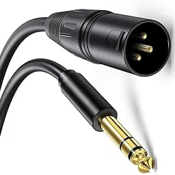fdealz [ 1.5 Meter ] 6.35 Male to XLR 3 Pin Male Cable, XLR Male to 1/4 TRS Stereo Adapter, 6.35mm Dual Channel to 3-pin XLR Male, XLR to 1/4 Stereo Cable (150 CM)-image-34