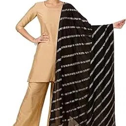 studio shringaar Women's Silky Polyester Full Size Dupatta With Golden Lehariya Print (42" X 2.5 Meters)-picture-32