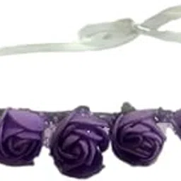 loops n knots Floral Tiara/Crown For Girls/Woman For Birthday & Wedding With Adjustable Ribbon To Size Fit All Head Sizes-picture-54