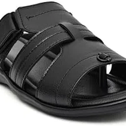 Casual Men's Synthetic Leather Slip-on Sandals – Stylish, Comfortable Sandals for Men-picture-43