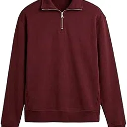 Plus Size Men Winter Sweatshirt | Cotton Quarter Zip-picture-28