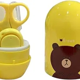 The Cheeky Kidzz Baby 4 In1 Baby Manicure Pedicure Grooming Essential Nailkit Set with Protective Case Baby Nail Clippers Scissor Nail Filer & Nasal Ear Tweezers for Newborn Infant Toddler (Design 2)-image-68