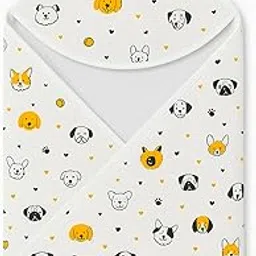 MomNess Premium 100% Pure Muslin Baby Towel, Washcloth, Reusable Wipes, Ultra Soft, Lightweight & Absorbent for Newborns, Infants & Toddlers, Gentle Skin-Friendly Fabric (Puppy Hooded Towel)-picture-11