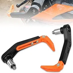OBEROI'S TRADERS Universal Adjustable Handlebar Brake Folding Clutch Lever Guard Protector Suitable for All Bikes (Orange)-picture-16
