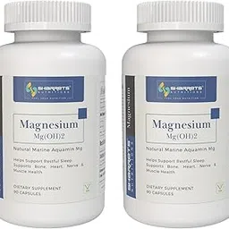 Sharrets Natural Marine Vegan Magnesium Supplements for Men Women Bones Sleep Heart Nerve Muscles, Produce in Ireland, 2 x 90 Capsules-picture-49