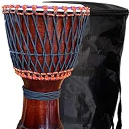 GT manufacturers Free Style Rope|Tuned Djembe|Djembe Drums(10'' Head)|Musical Instrument|Percussion Hand Drums|Djembe With Bag03 (Brown)-picture-15
