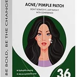 Urban yog Acne Pimple Patch - Invisible Facial Stickers cover with 100% Hydrocolloid, Pimple Patches for Face (Circular 36 Dots)-image-30