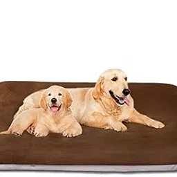Magic Dog Super Soft Extra Large Dog Bed, 47 Inches Orthopedic Foam Dog Beds for XL Dogs, Jumbo Pet Bed with Anti Slip Bottom, Dog Sleeping Mattress with Removable and Washable Cover, Dark Brown-picture-20