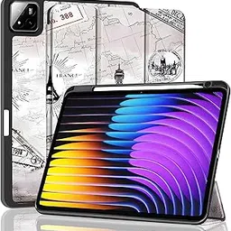 ProElite Cover for Xiaomi Mi Pad 7/7 Pro 11.2 inch Cover, Soft Flexible Flip Case Cover with Pen Holder for Xiaomi Pad 7/7 Pro 11.2 inch, Support Auto Sleep Wake, [Recoil Series] - Eiffel-image-16