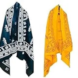 Vandana International Trader Mahakal Printed Cotton Stole, scaf, gamcha, Dupatta men and women (1.80 Mtr x 0.91 Mtr) Pack of 4-picture-23