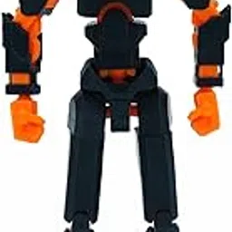 Dummy 13 Action Figure Robot | Fully Articulated 3D Printed Robot Toy | 5.4-inch Collectible Figurine | Matte Finish| Unassembeled (Black-Orange)-picture-10