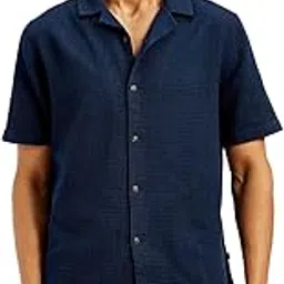 Men's Cotton Textured Relaxed Fit Shirt-image-34