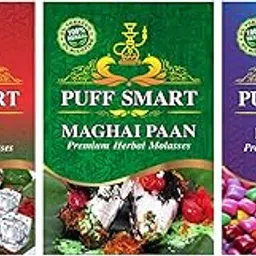 PUFF SMART Premium Herbal Flavor Icy Paan, Strawberry, Bubblegum Combo (100% Nicotine And Tobacco Free)-picture-11