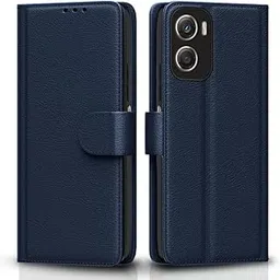 Pikkme Flip Cover for Motorola Moto G06 Power Leather Finish | Inside TPU with Card Pockets | Wallet Stand and Shock Proof | Complete Protection Flip Case(Blue)-picture-20