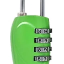 QUIRA 4 Digit Number Lock Small Bag Lock Travel Luggage Lock Resettable Password Locks Combination Locks Padlock (Assorted Colour)-picture-11