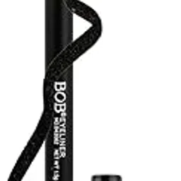 BOB By Fashion Colour 3D Cool Black Pencil Gel Eyeliner | Gel Kajal and Eyeliner Waterproof Black | Kajal and Eyeliner Combo | Smudge free Eyeliner Black Waterproof | Pigmented Kajal | 1.5gm (Black)-image-0