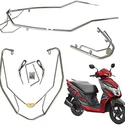 KSHEERI DIO 125 Chrome Body Kit Crash Guard Suitable For DIO 125 Scooter (Full Body Kit Set)-picture-19