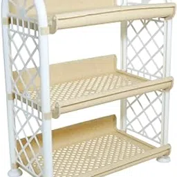 Simply Home Magic 3 Tier Plastic Multipurpose Storage Organizer-Easy to Fit, Wall Hanging Durable & Lightweight Rack for Kitchen, Bathroom,Kids & Office - Space-Saving Rack| Set of 1 | Yellow-image-99