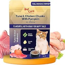 Pet en Care Wet Cat Food, Pure Tuna & Chicken Chunks with Pumpkin (Pack of 12) | Wet Food for Kittens | All Life Stages-picture-50
