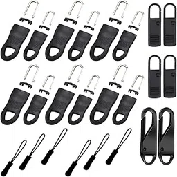 Removable Zipper Puller, 24-Piece Zipper Fixer Kit for Bags, Luggage, Jackets, Universal Zip Puller Replacement in Nylon/Metal Material-picture-46