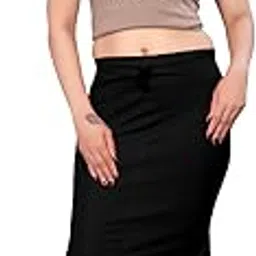 Women's Cotton Blend Ankle Length Petticoat, A-Line Style, Elastic Waist, Mermaid Cut-picture-34