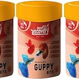 Taiyo Pluss Discovery® Guppy Bits - 25 g (Pack of 3) | Staple Diet for Guppies | Slow Sinking Food for Guppies,Mollys,Barb,Tetraand All Small Surface Eating Fishes-image-13
